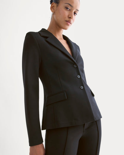 Ponte Sculpted Blazer | Black