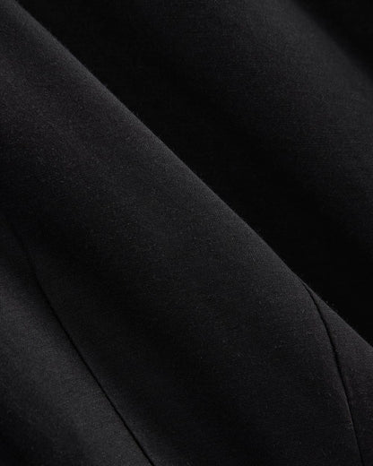 Balloon Sleeve Top in Cotton Silk | Black