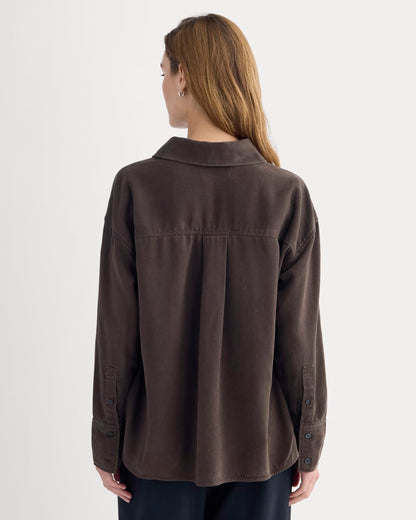 Boxy Shirt in Buttersoft | Coffee Bean