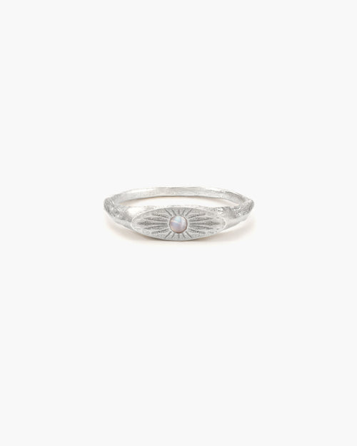 Astral Glow Ring in Silver