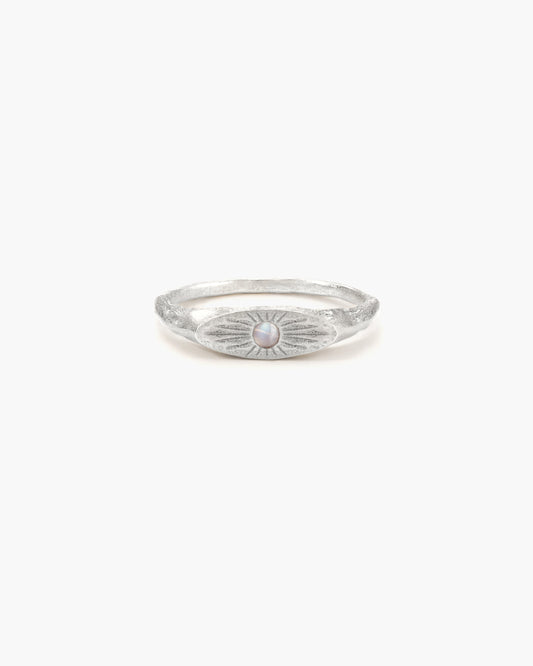 Astral Glow Ring in Silver