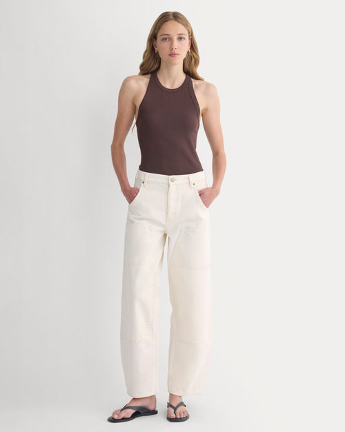 Pull-On Carpenter Jean | Ecru