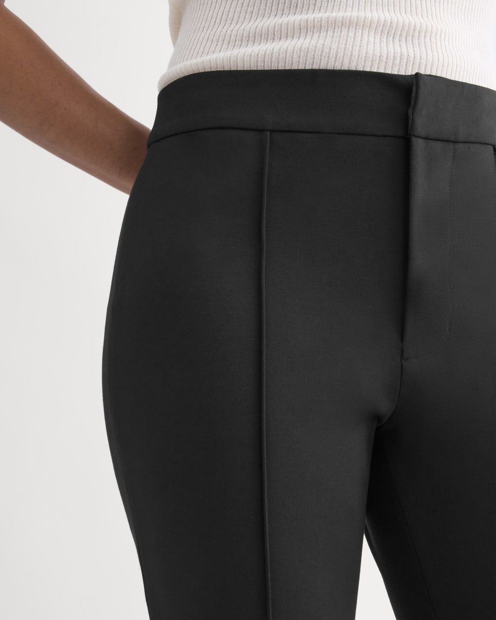Slim Trouser in Ponte | Black