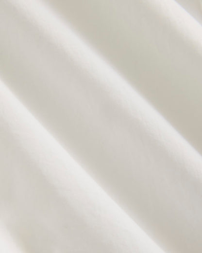 Lantern-Sleeve Shirt in Lightweight Cotton | White