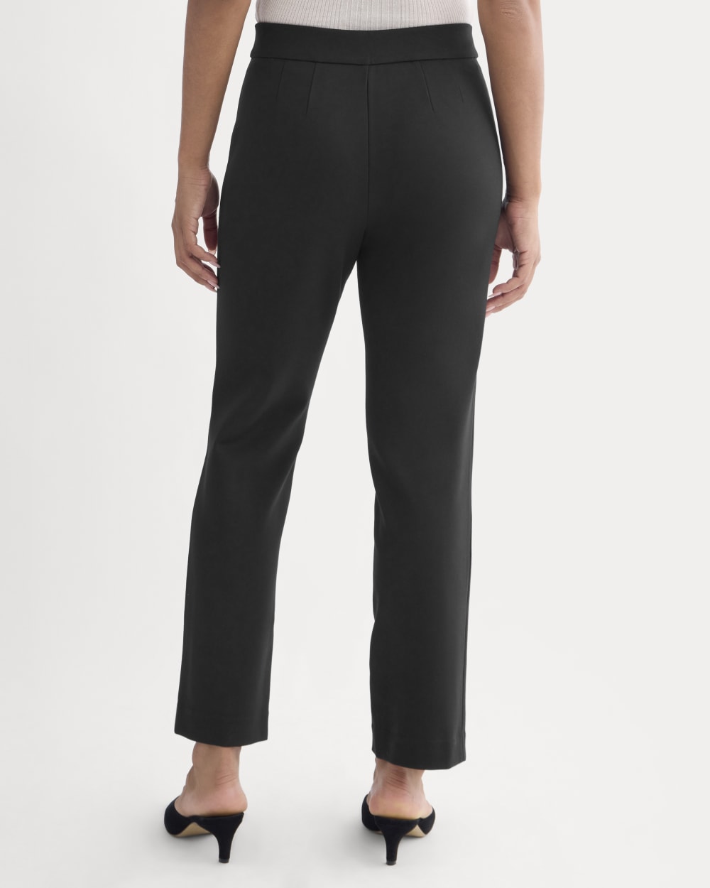 Slim Trouser in Ponte | Black