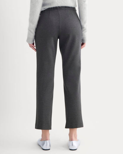 Slim Trouser in Ponte | Heathered Soot