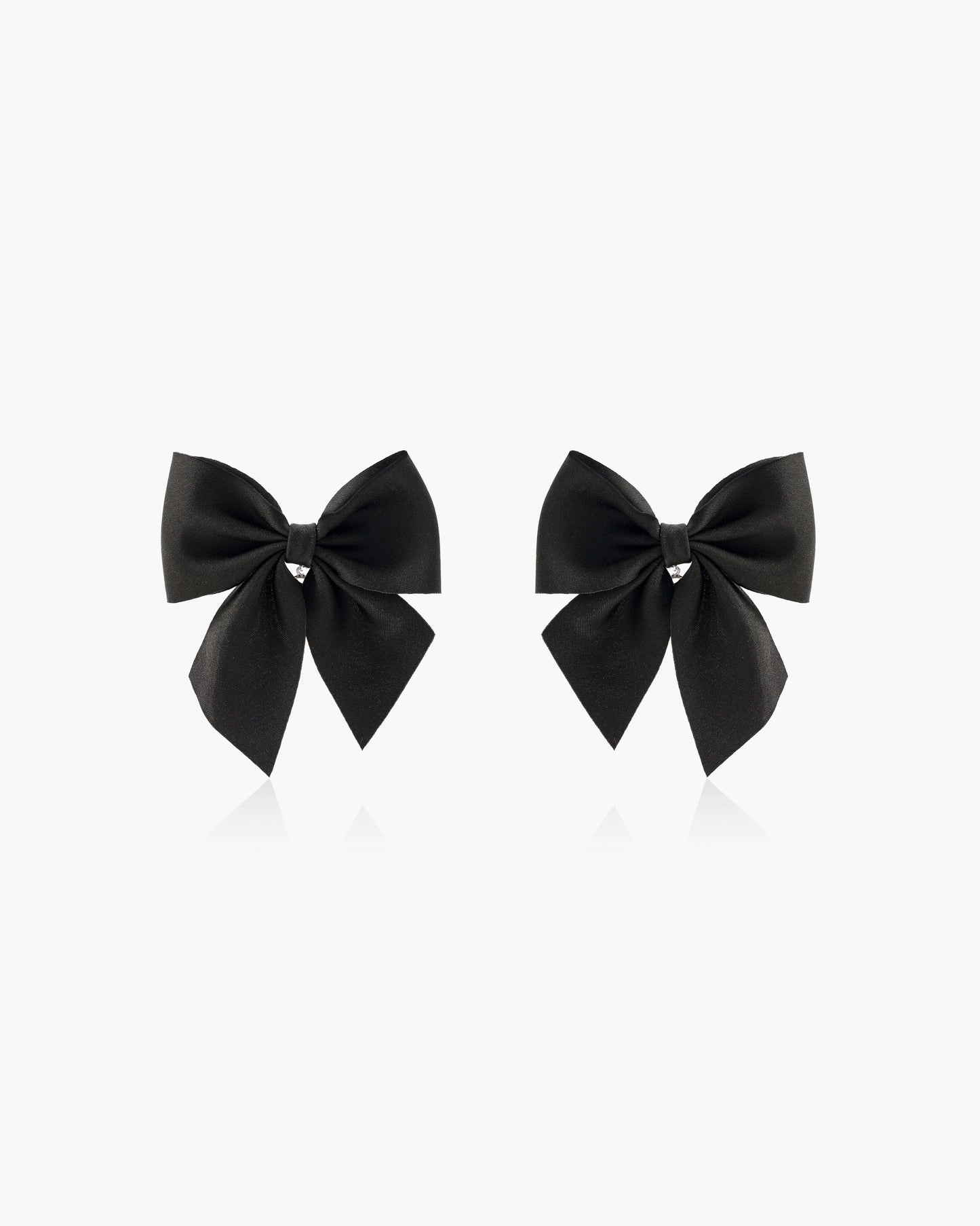 Black Bow Earrings