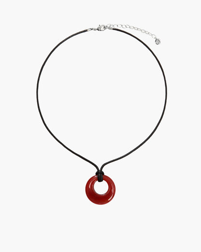 Carnelian Cord Necklace