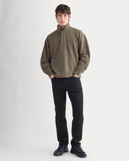 Off-Duty Terry Pullover | Olive Night