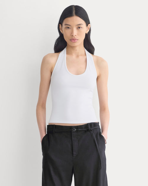 Halter Tank | White