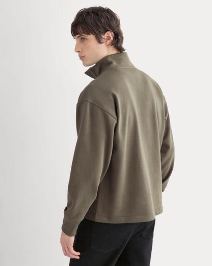 Off-Duty Terry Pullover | Olive Night