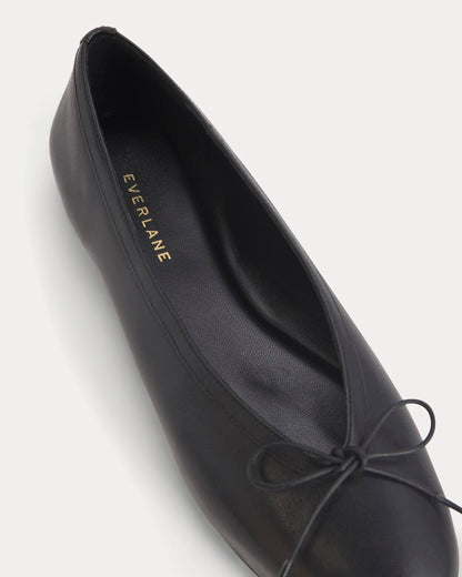Made in Italy Ballet Flat | Black Leather