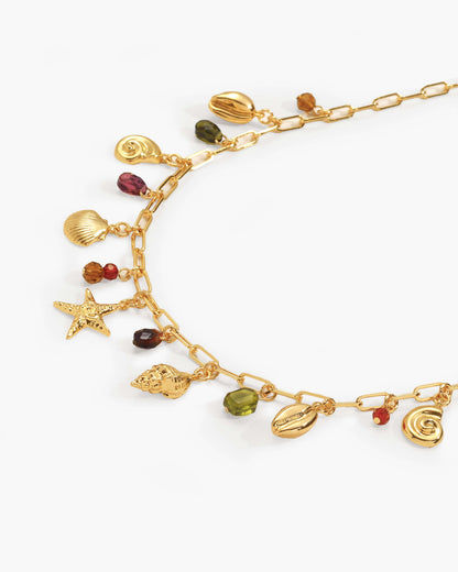 Coral Dancer Charm Necklace