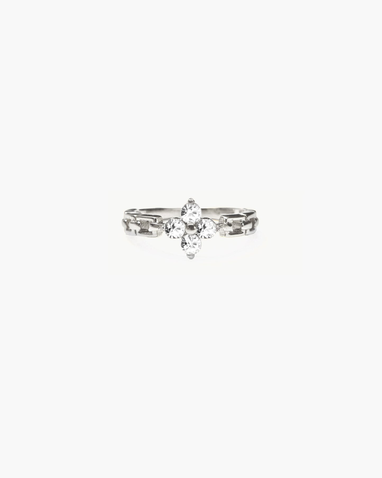 Lucky Clover Ring in Silver