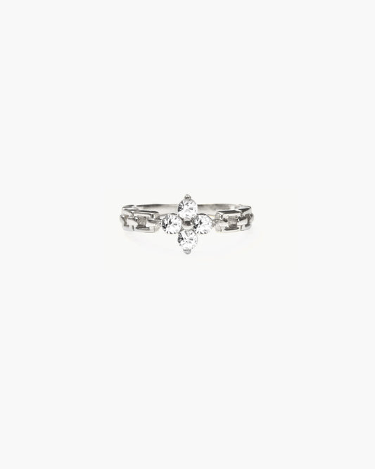 Lucky Clover Ring in Silver