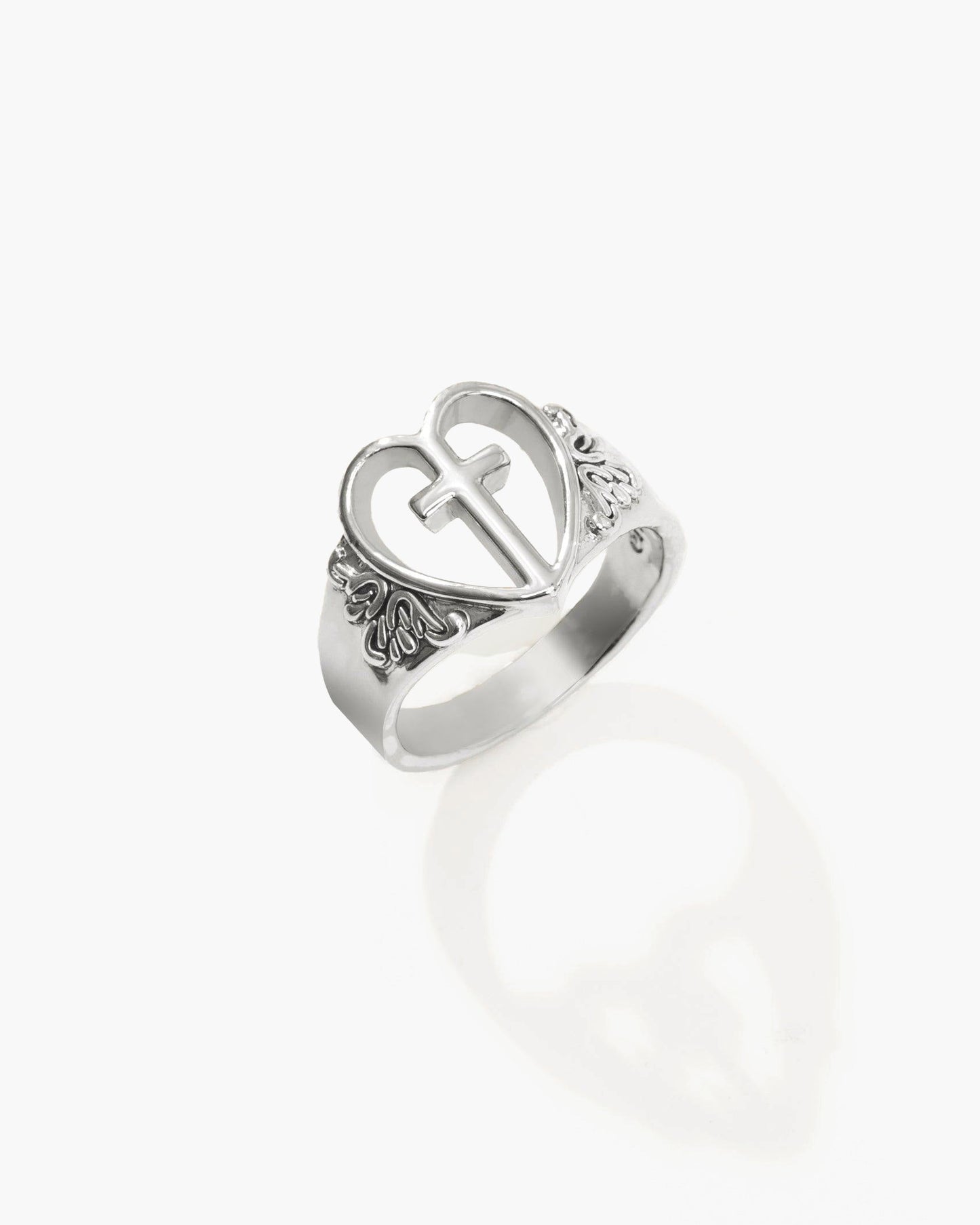 Creda Heart Cross Ring