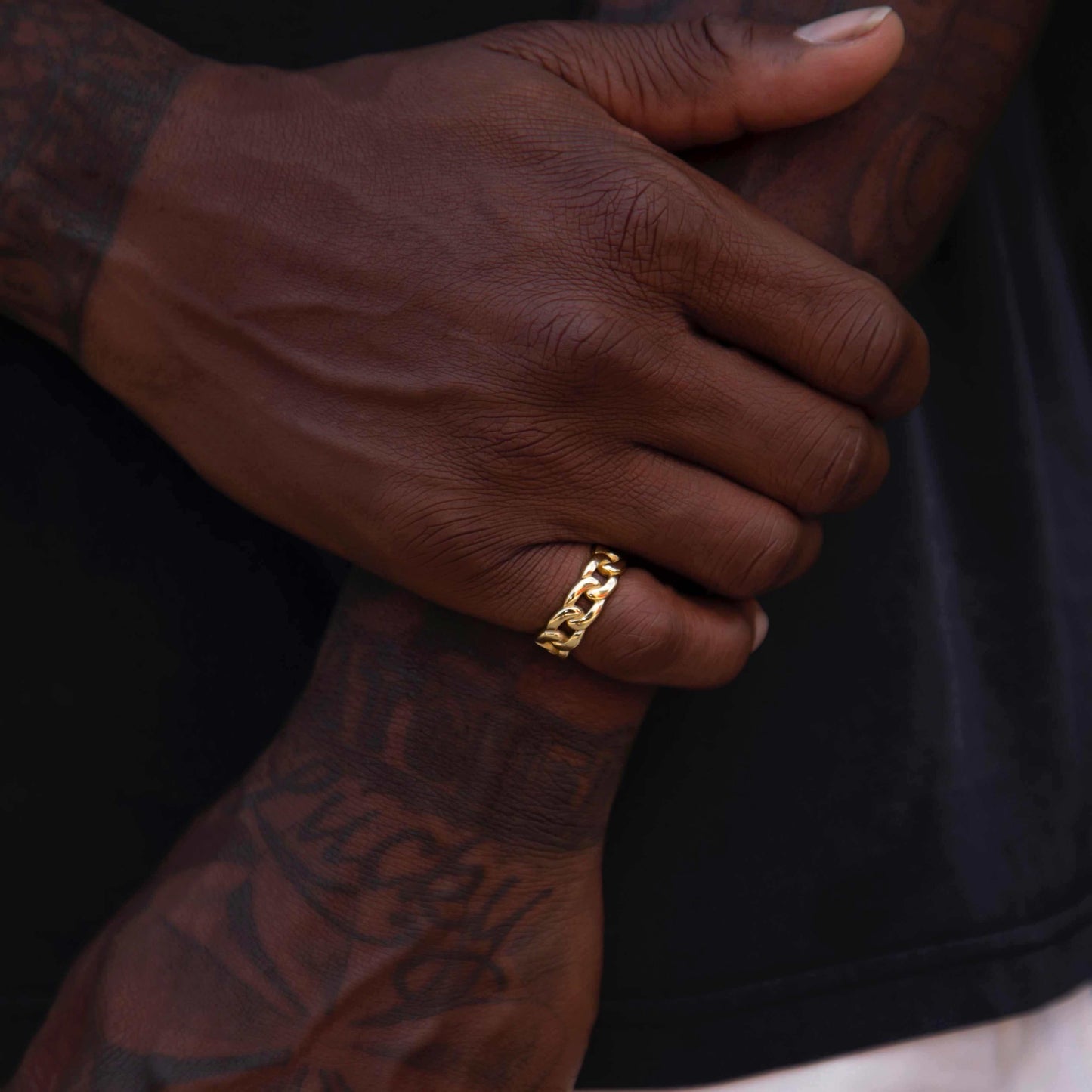 Cuban Band Ring in Yellow Gold - 7mm