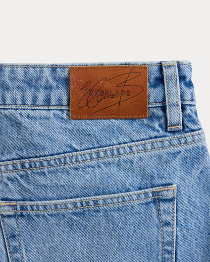 Everlane x Elena Bonvicini Thalia Mini Skirt | Crystal Cove Indigo