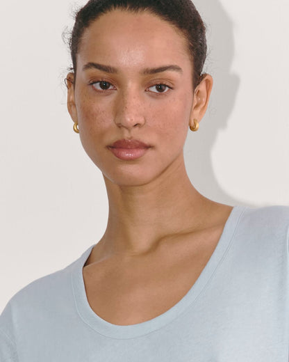 The Air Scoop-Neck Tee | Blue Slate