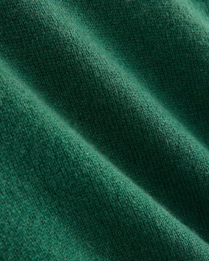 Cashmere Slim Crew Sweater | Hunter Green