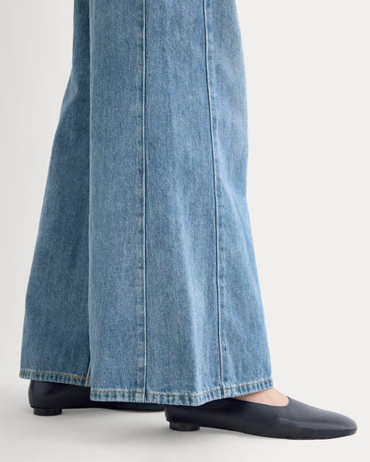 Paneled Ultra Wide-Leg Jean | Tungsten Scratch