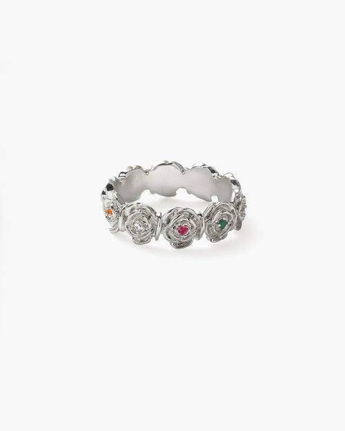 Daisy Rose Ring in Silver