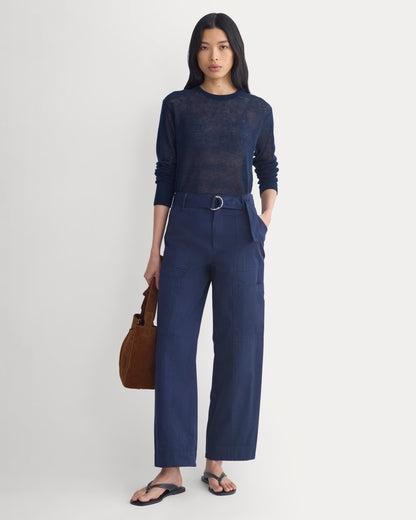 The Air Alpaca™ Relaxed Crew Top | Navy