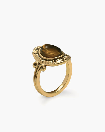 Tigerʼs Eye Savannah Toe Ring