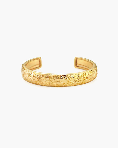 Serenade of Orchid Bangle in Silver