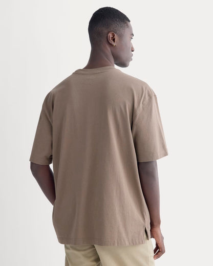 Oversized Midweight Tee | Deep Taupe