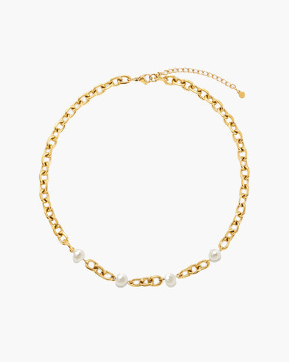Gold Essence Pearl Necklace
