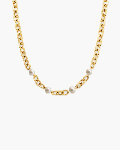 Gold Essence Pearl Necklace