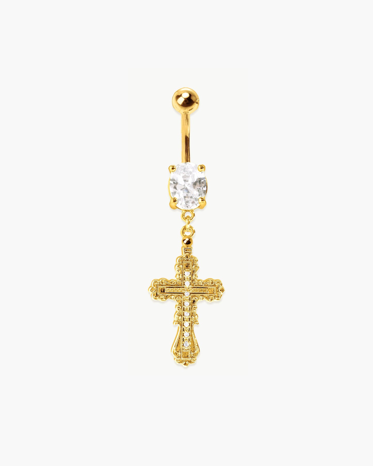 Everette Cross Belly Ring