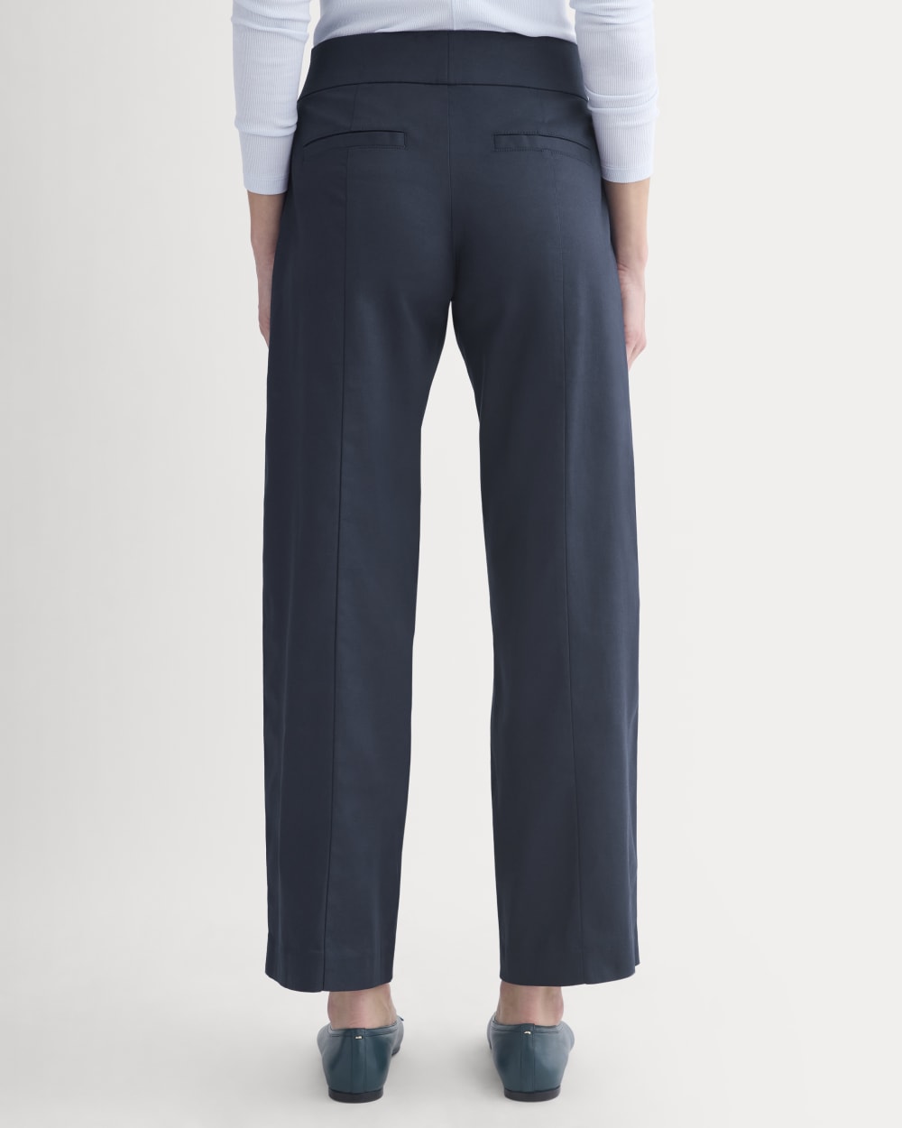 Tailored Drape Seam Pant | Navy
