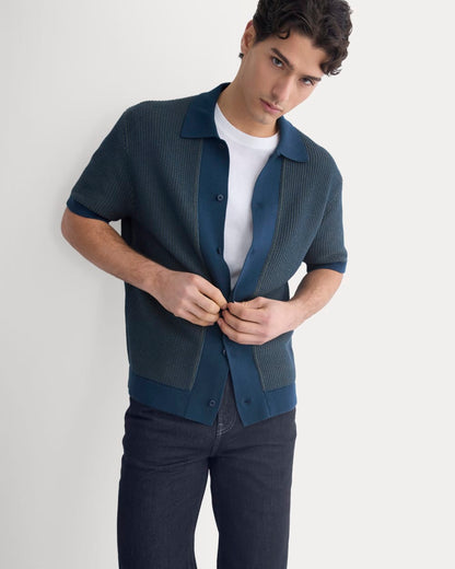 Button-Down Resort Polo | Midnight Navy/Kalamata