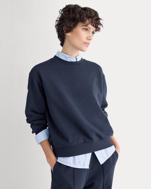 Lightweight Terry Blouson Crew | Navy