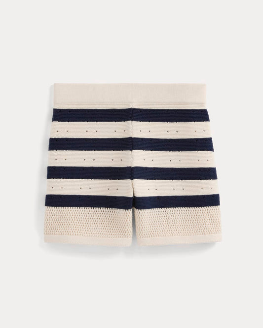 Open-Knit Short in Everyday Cotton | Canvas / Navy