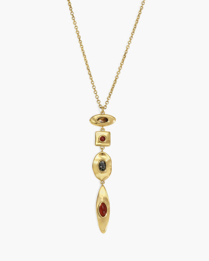 Petra Multi-Stone Drop Necklace