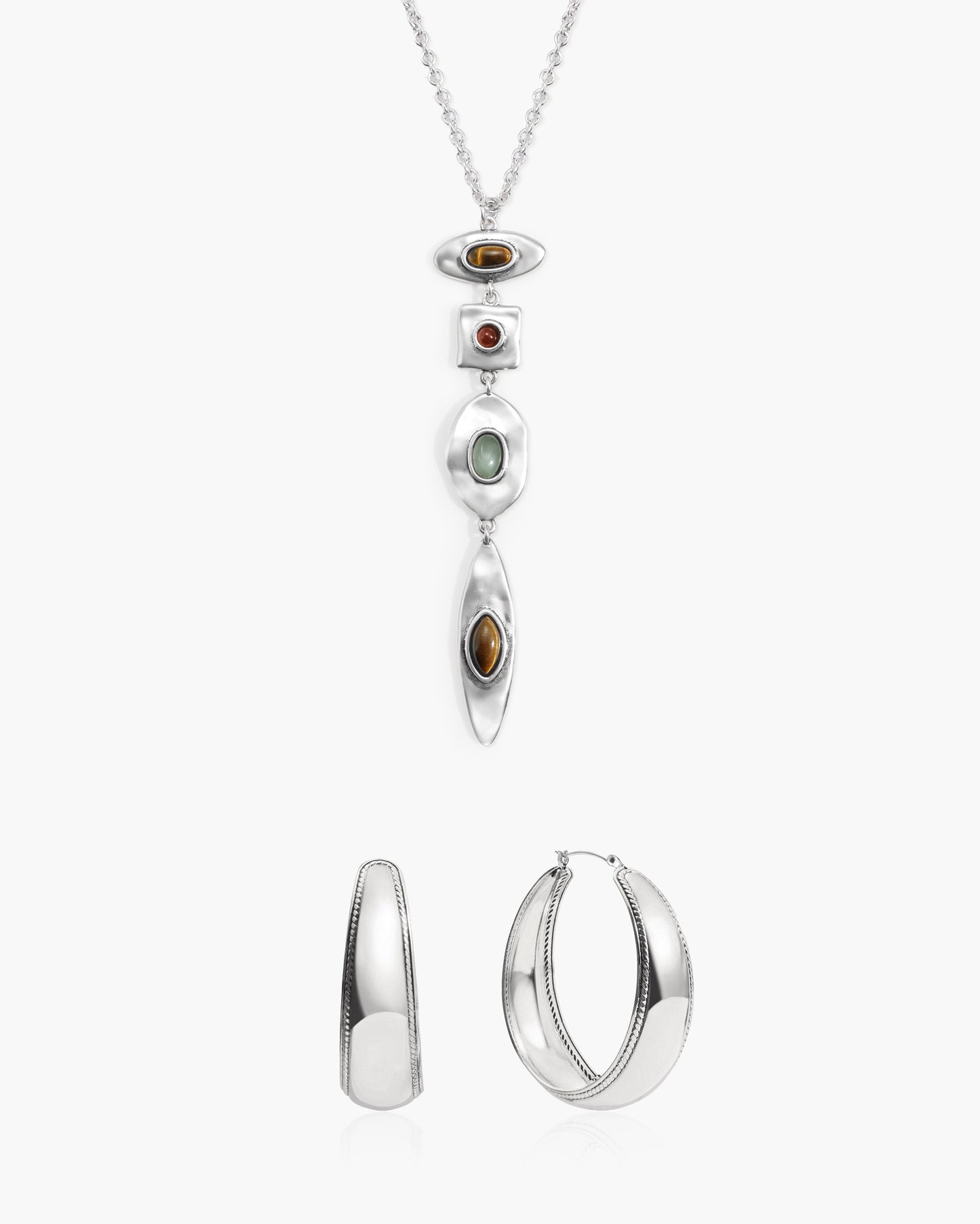 Petra Multi-Stone Drop Necklace