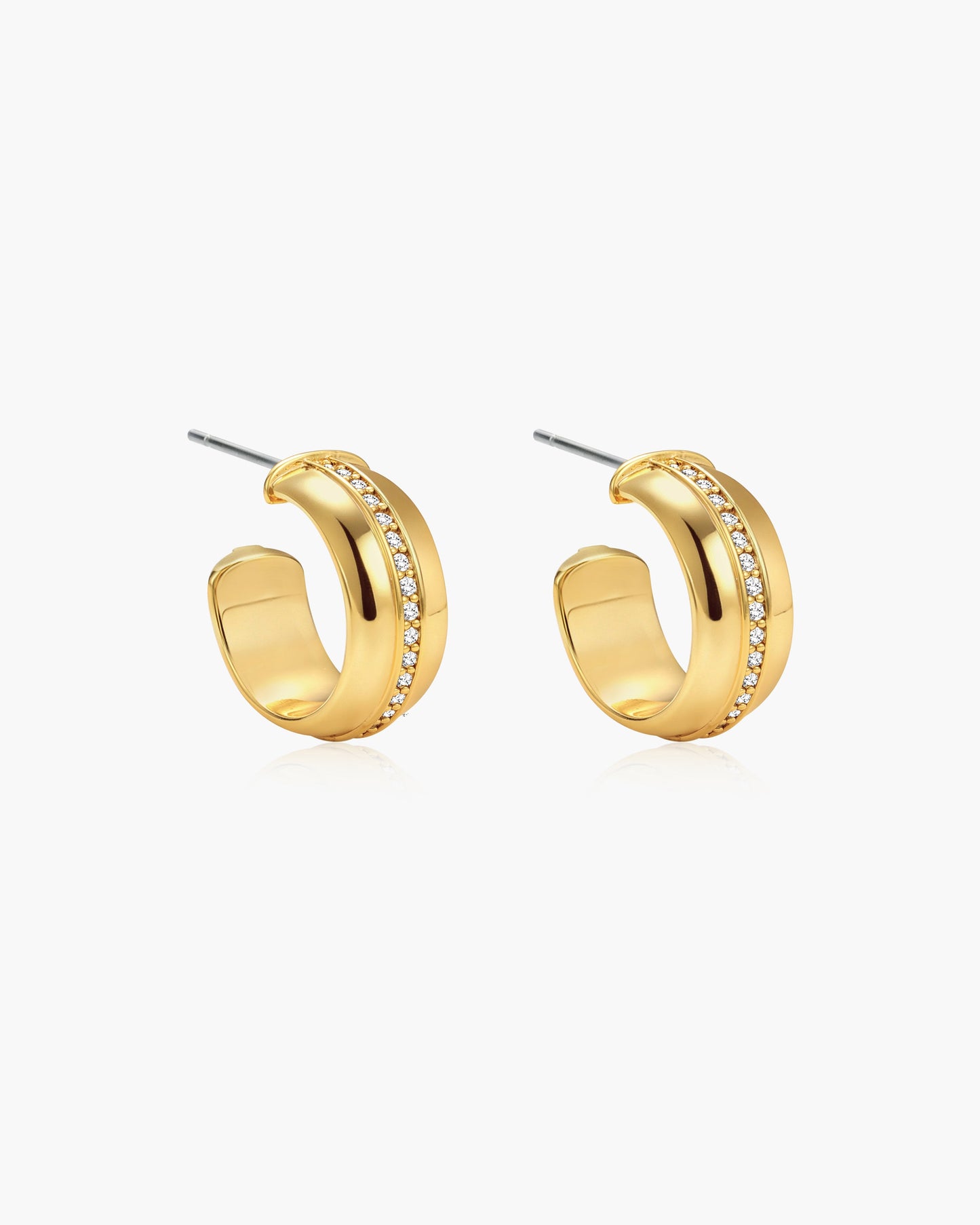 Vice Hoop Earrings in Gold