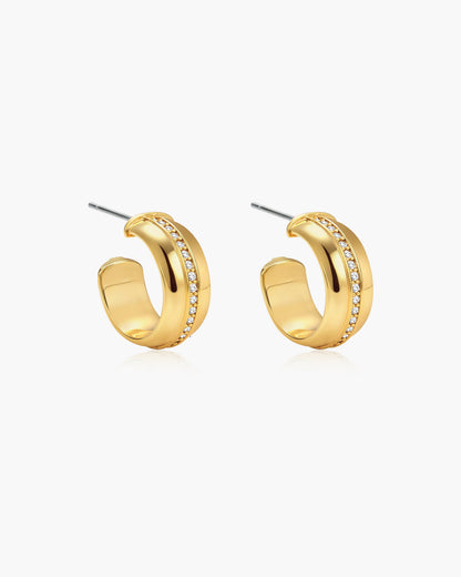 Vice Hoop Earrings in Gold
