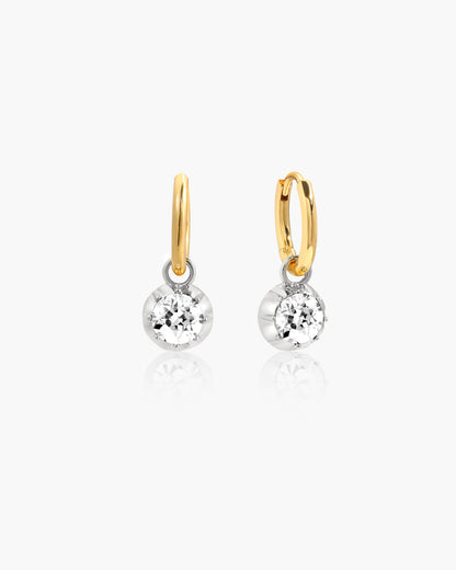 Georgian Detachable Two-tone Hoop Earrings