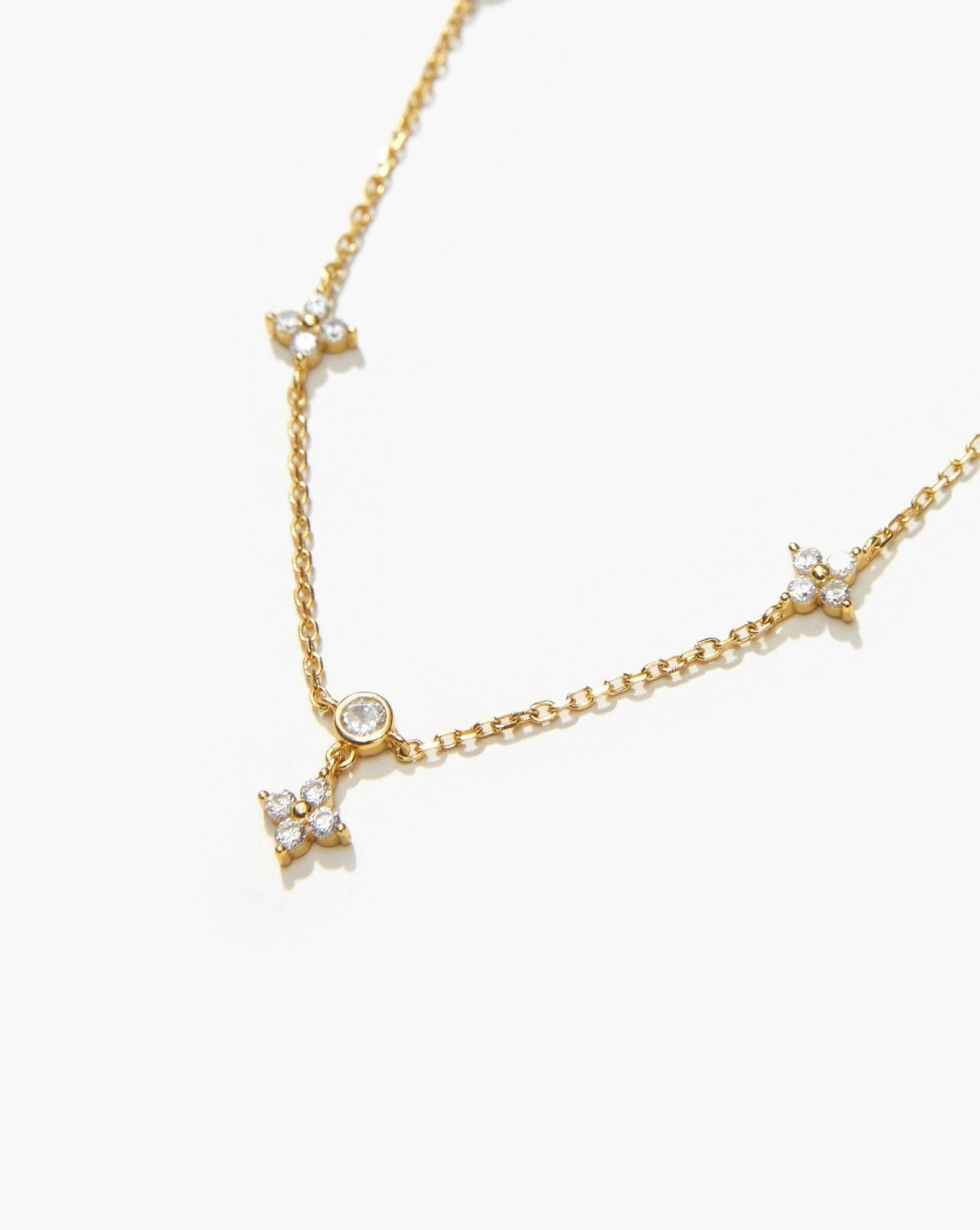 Lucky Clover Necklace in Gold