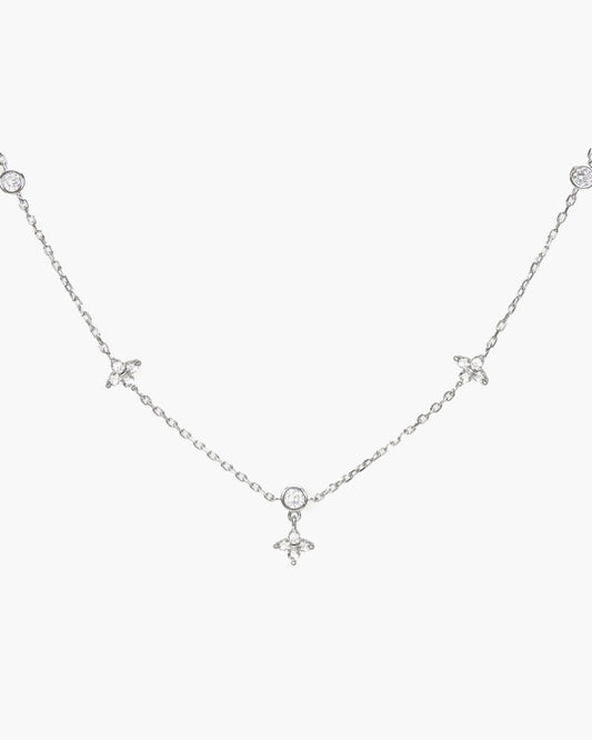 Lucky Clover Necklace in Silver