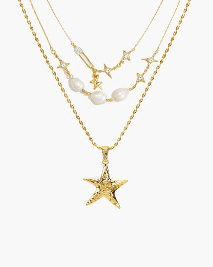 Gold Starfish Necklace