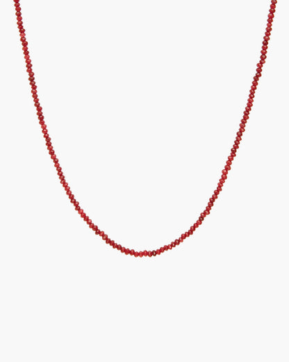 Mini Carnelian Beaded Necklace