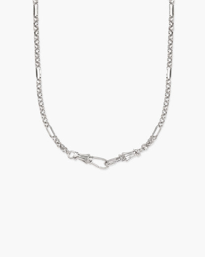 Deco Clasp Chain Necklace in Gold