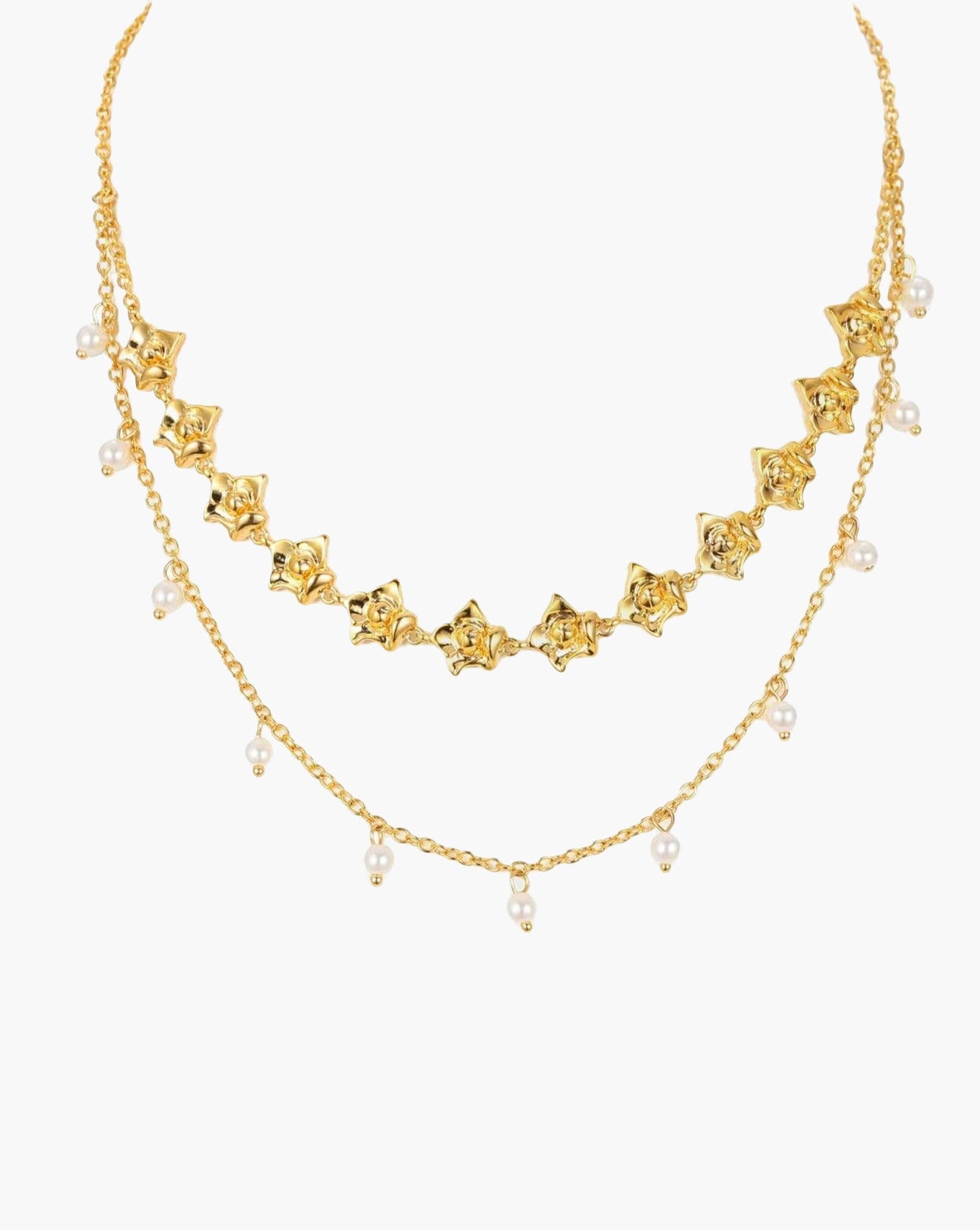Pearl Rose Necklace