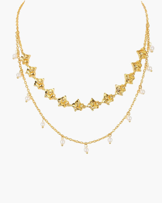 Pearl Rose Necklace