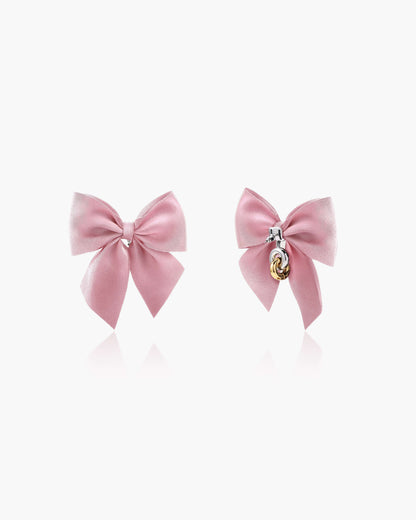 Polka Dot Bow Earrings